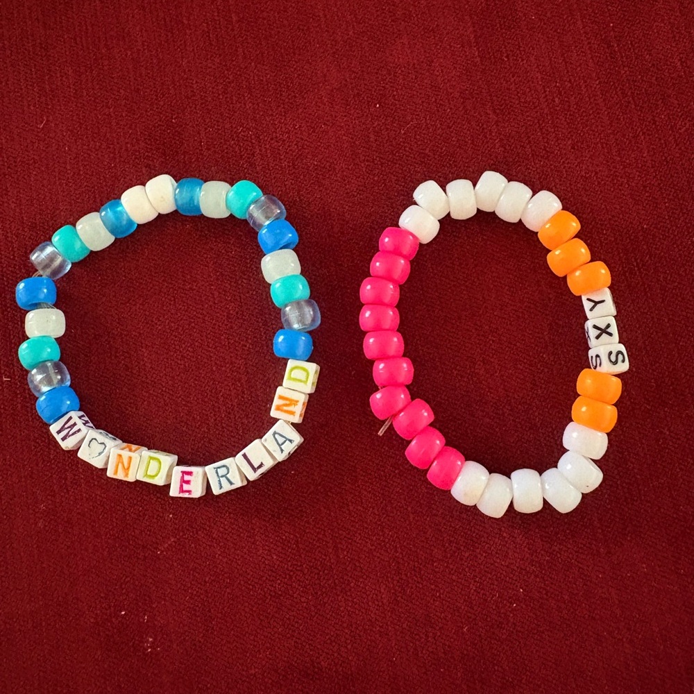 2 Handmade EDC Bead Bracelets